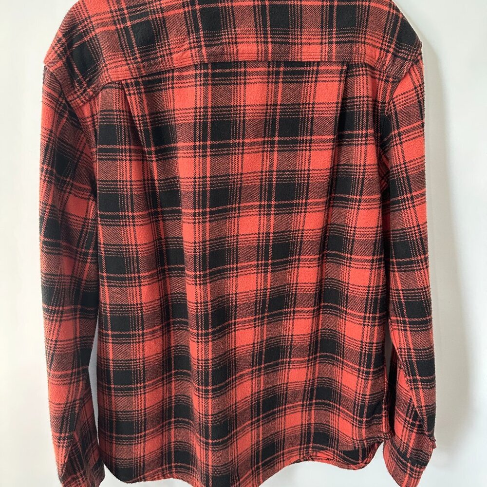 Orange & Black Brahma Medium Flannel Shirt  100% Cotton - Picture 2 of 12